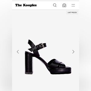 NWT The Kooples Black Women's Sandals